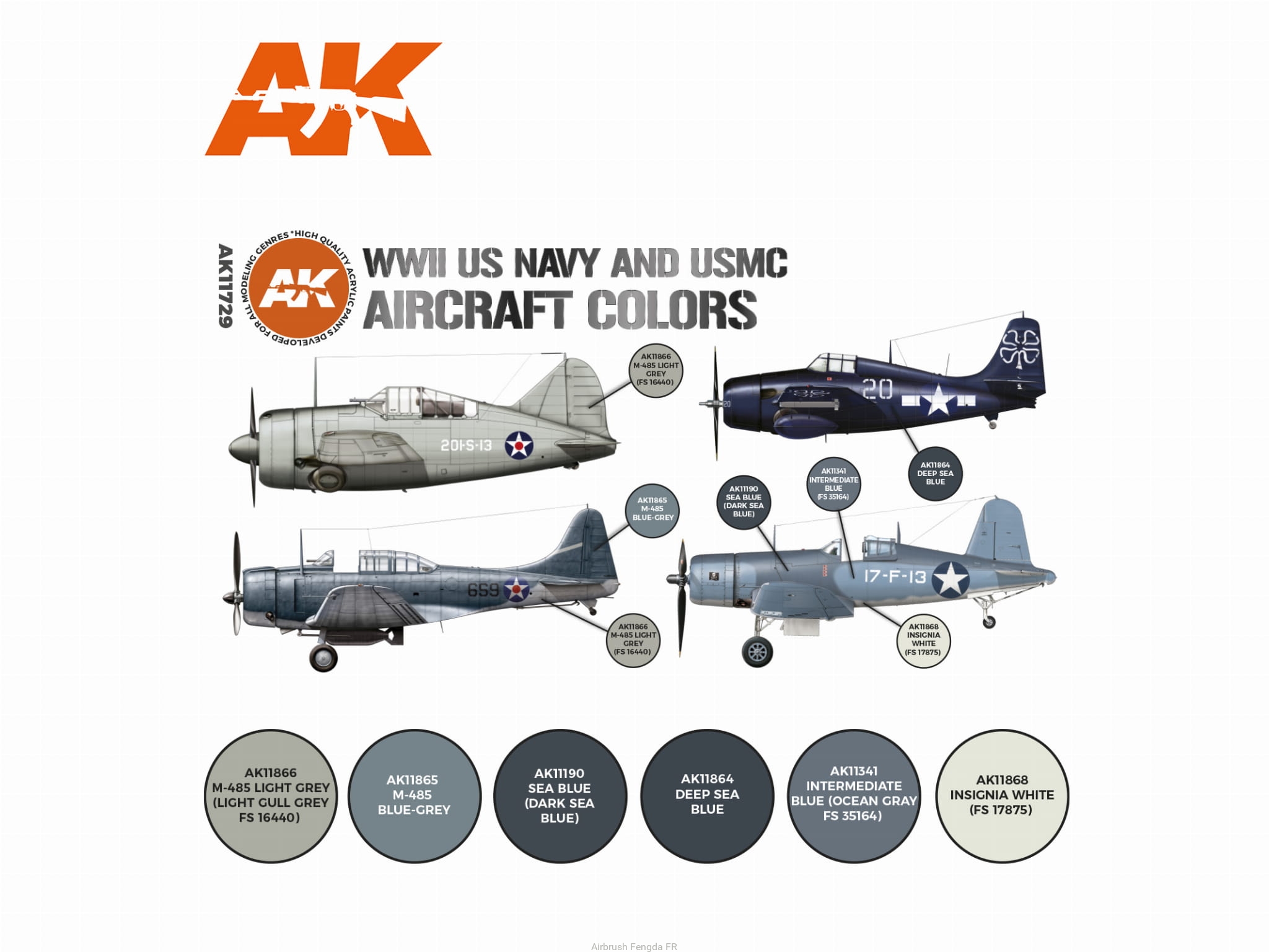 AK Acrylics 3Gen AIRCRAFT SET AK11728 WWII RAF Coastal Command & RN Fleet Air Arm SET 3G (6x17ml AK Acrylics 3Gen AIRCRAFT SET AK11728 WWII RAF Coastal Command & RN Fleet Air Arm SET 3G (6x17ml