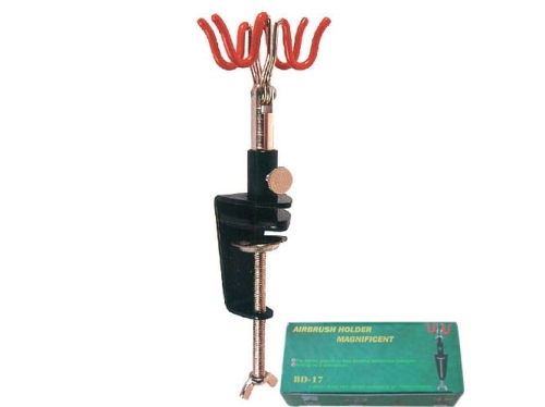 Support Pour Aérographe Fengda BD-15 - Porte 4 Aérographes, Fixation Bord De Table (Avec Support Régulateur)