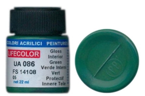 Peinture LifeColor UA086 mimetic interior green