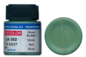 Peinture LifeColor UA060 mimetic green rim 99