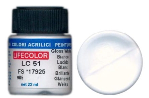 Peinture LifeColor LC51 basic gloss white