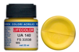 Peinture LifeColor UA140 mimetic yelow rim 04
