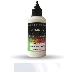 Stardust WPU512 Airbrush PU 1K RC GLOSS LACQUERS Peinture Color WHITE 60ml