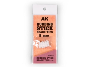 AK TOOLS AK9319 5x Spare TIPS 5MM for Rubber Stick