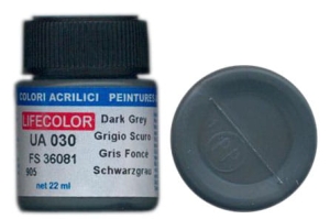 Peinture LifeColor UA030 mimetic dark grey