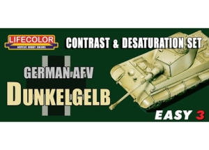 Série de peintures camouflages LifeColor MS01 GERMAN AFV DUNKELGELB