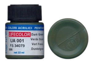 Peinture LifeColor UA001 mimetic dark green