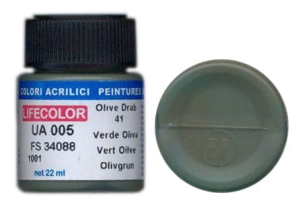 Peinture LifeColor UA005 mimetic olive drab 41