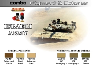 Série de pigments et peintures LifeColor SPG01 ISRAELI ARMY
