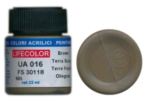 Peinture LifeColor UA016 mimetic dark earth