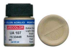 Peinture LifeColor UA107 mimetic italian sand light
