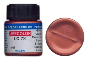 Peinture LifeColor LC78 basic gloss copper
