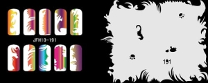 Pochoir nail art Aérographe JFH010-191