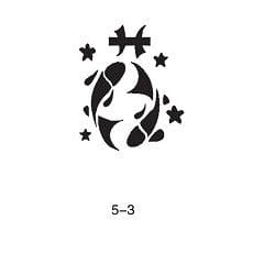 Pochoir pour tatouage brillant Fengda 05-03