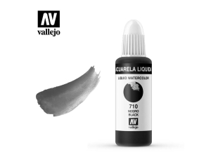 Vallejo Liquid Watercolor 33710 Black (32ml)