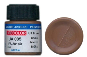 Peinture LifeColor UA085 mimetic US brown