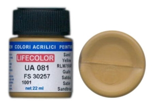 Peinture LifeColor UA081 mimetic sand yellow rim 79 var