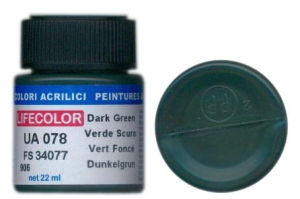 Peinture LifeColor UA078 mimetic dark green