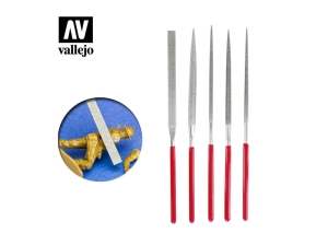 Vallejo T03002 Set of 5 Diamond needle files