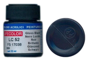 Peinture LifeColor LC52 basic gloss black