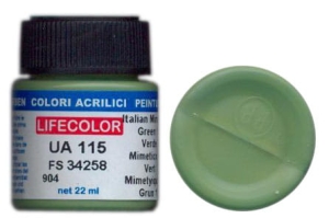 Peinture LifeColor UA115 mimetic green 1