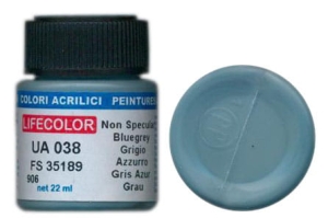 Peinture LifeColor UA038 mimetic non specular blue grey