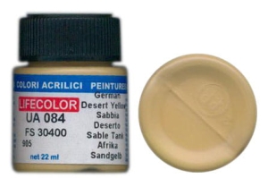 Peinture LifeColor UA084 mimetic german desert yellow