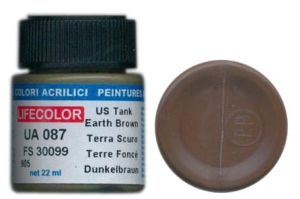 Peinture LifeColor UA087 mimetic US tank earth brown