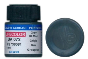 Peinture LifeColor UA072 mimetic grey rim 74