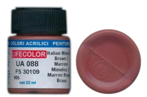 Peinture LifeColor UA088 mimetic italian brown 2