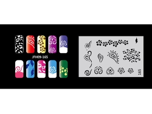Pochoir nail art Aérographe JFH09-165