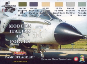 Série de peintures camouflages LifeColor XS07 MODERN ITALIAN AIR FORCES