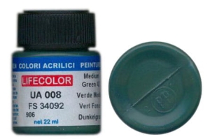 Peinture LifeColor UA008 mimetic medium green 42