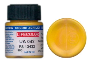 Peinture LifeColor UA042 mimetic chrome yellow
