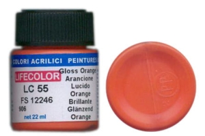 Peinture LifeColor LC55 basic gloss orange