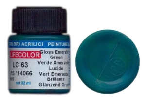 Peinture LifeColor LC63 basic gloss emerald green