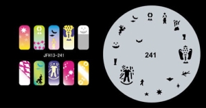 Pochoir nail art Aérographe JFH013-241