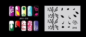 Pochoir nail art Aérographe JFH011-215