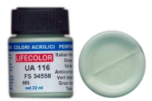 Peinture LifeColor UA116 mimetic italien interior green