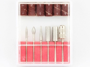 Drill Bits (6pcs) + Sand Bits (5pcs) for Nail Drill
