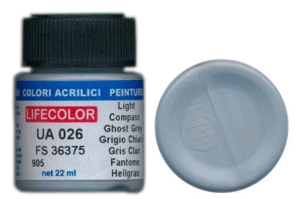 Peinture LifeColor UA026 mimetic light compass ghost grey