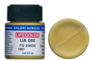 Peinture LifeColor UA080 mimetic yellow 3
