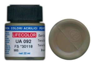 Peinture LifeColor UA092 mimetic dark earth