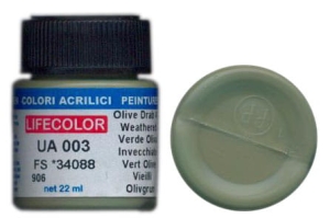 Peinture LifeColor UA003 mimetic olive drab