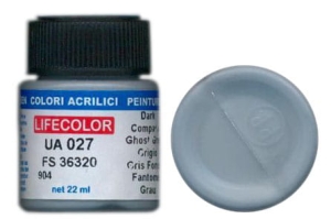 Peinture LifeColor UA027 mimetic dark compass ghost grey